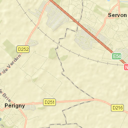 Servon Street Map