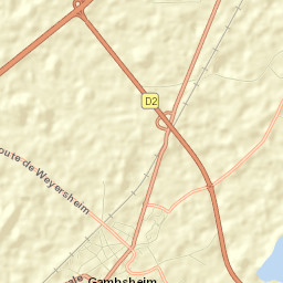 Gambsheim Street Map