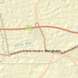 Burgheim Street Map