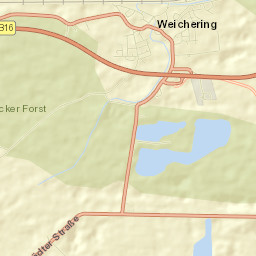 Weichering Street Map