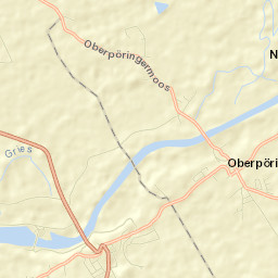 Oberpöring Street Map