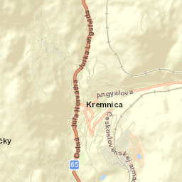 Kremnica Street Map