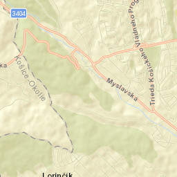 Košice II Street Map