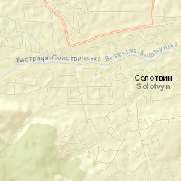 Solotvyn Street Map