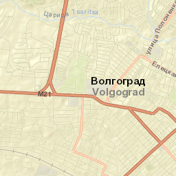 Voroshilovskiy District Volgograd Street Map