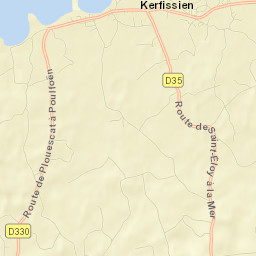 Plouescat Street Map