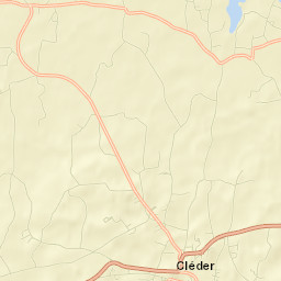 Cléder Street Map