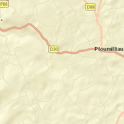 Ploumilliau Street Map
