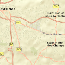 Saint-Martin-des-Champs Street Map