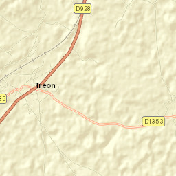 Tréon Street Map