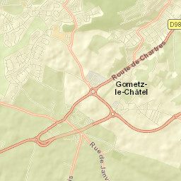 Gometz-le-Châtel Street Map