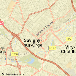 Savigny-sur-Orge Street Map