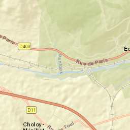 Écrouves Street Map