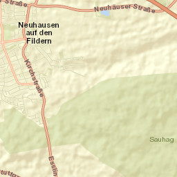 Neuhausen auf den Fildern Street Map