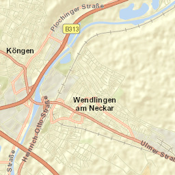 Köngen Street Map