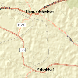 Sigmundsherberg Street Map