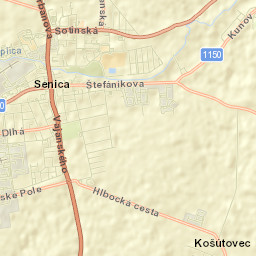 Senica Street Map