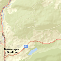 Brezová pod Bradlom Street Map