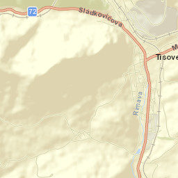 Tisovec Street Map
