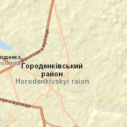 Horodenka Street Map