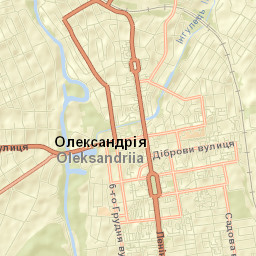 Oleksandriya Street Map