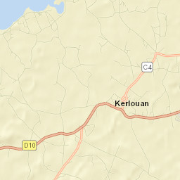 Kerlouan Street Map