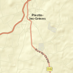 Plestin-les-Grèves Street Map