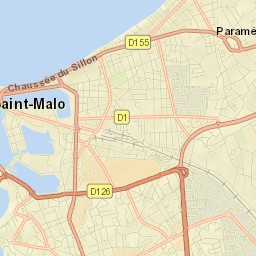 Saint-Malo Street Map