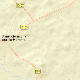 Saint-Quentin-sur-le-Homme Street Map