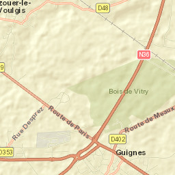Guignes Street Map
