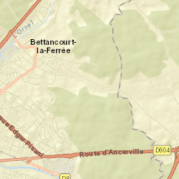 Bettancourt-la-Ferrée Street Map