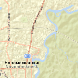 Novomoskovs’k Street Map