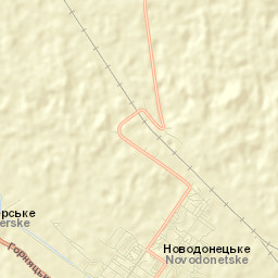 Novodonets’ke Street Map