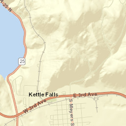 Kettle Falls Street Map