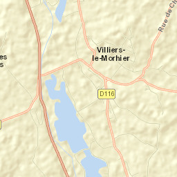 Villiers-le-Morhier Street Map