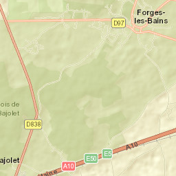 Forges-les-Bains Street Map