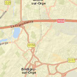 Brétigny-sur-Orge Street Map