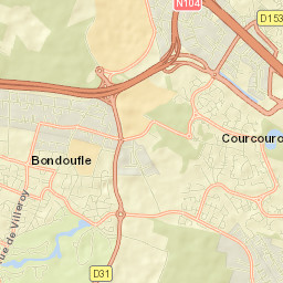 Courcouronnes Street Map