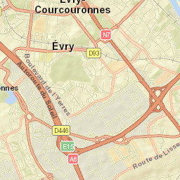 Évry Street Map