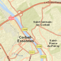 Corbeil-Essonnes Street Map