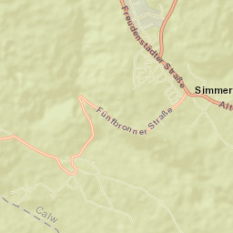Simmersfeld Street Map