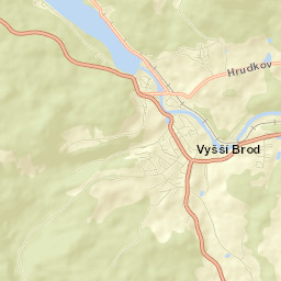 Vyšší Brod Street Map