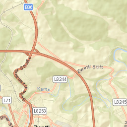 Zwettl Stadt Street Map