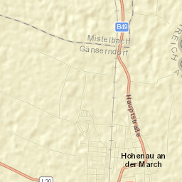Hohenau Street Map