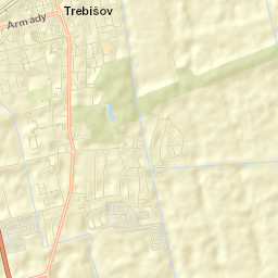Trebišov Street Map