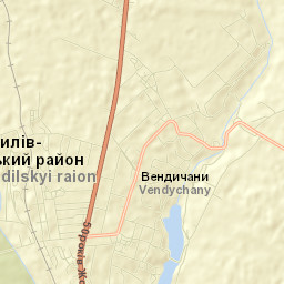 Vendychany Street Map