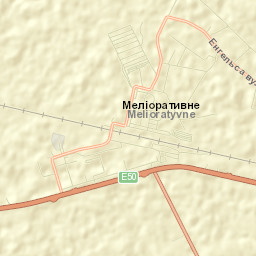 Melioratyvne Street Map