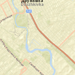 Druzhkivka Street Map
