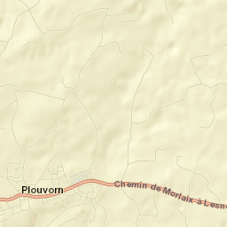 Plouvorn Street Map