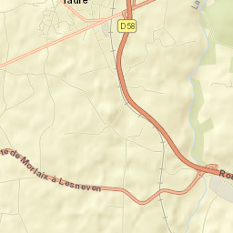 Taulé Street Map